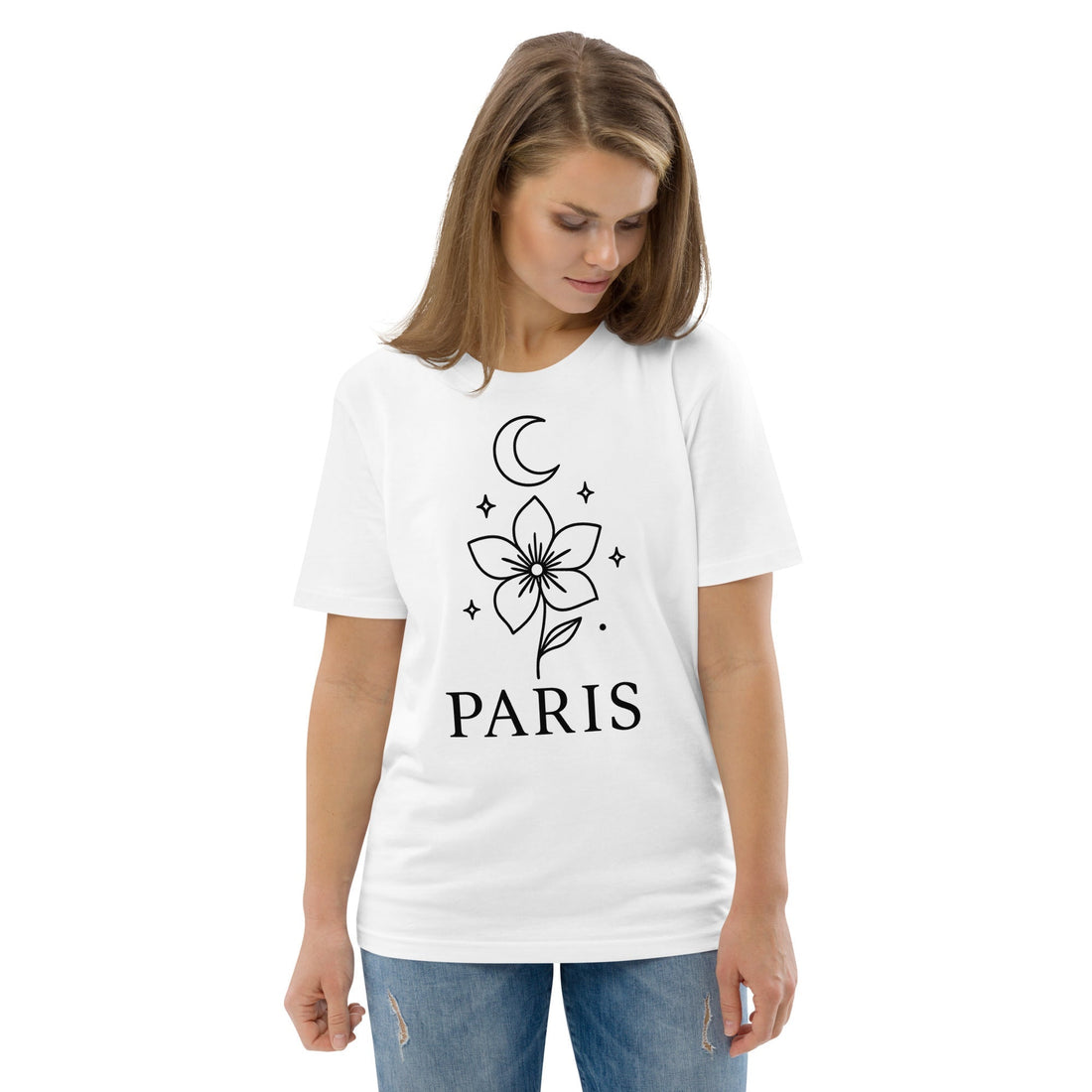 🎨 T-shirt PARIS : L'Élégance du Coton Biologique 180 g/m² et l'Art du Minimalisme